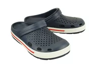 Klapki i japonki męskie - COQUI 6403 Lindo navy/white, klapki męskie - Coqui - miniaturka - grafika 1