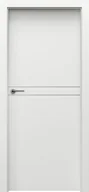 Drzwi wewnętrzne - Skrzydło Desire 4 Ze Srebrną Intarsją Biały Uv - miniaturka - grafika 1