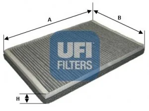 Filtr, wentylacja przestrzeni pasażerskiej UFI Filtry 54.174.00 - Filtry kabinowe - miniaturka - grafika 1