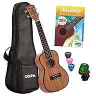 Inne instrumenty muzyczne - Cascha HH 2036 DE Premium Mahogany Concert Ukulele Bundle - miniaturka - grafika 1