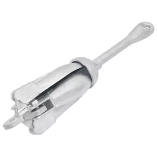 Składana kotwica z liną, srebrna, 1,5 kg, żeliwo ciągliwe Lumarko! - Pływanie - miniaturka - grafika 4