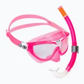 Maski do nurkowania - Zestaw do snorkelingu dziecięcy Aqualung Mix Combo pink/white - miniaturka - grafika 1