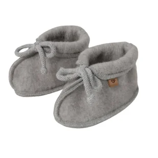 Zaffiro - Buciki dziecięce Wełna premium - Grey-Rozmiar M (6-12m.) - Akcesoria do fotelików - miniaturka - grafika 1