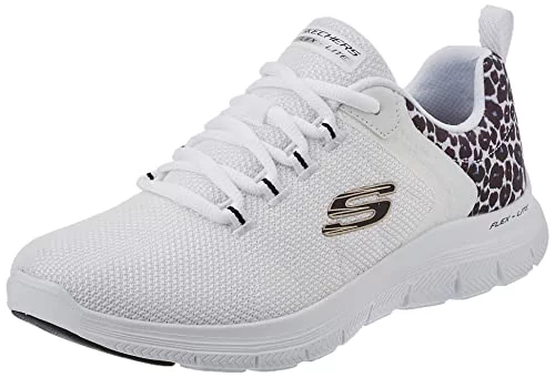 Skechers Damskie buty sportowe Flex Appeal 4.0, białe, 6 UK - Ceny i opinie  na Skapiec.pl