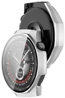 Akcesoria do smartwatchy - Bizon Etui ze szkłem do zegarka Case+Glass Watch do Huawei Watch GT5 Pro 46 mm satynowe srebrne - miniaturka - grafika 1