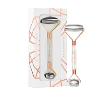 Rollery do masażu - Crystallove CRYSTALLOVE Cryo Ice Roller ze stali nierdzewnej + kryształ górski, krioterapia twarzy, roller do masażu twarzy - miniaturka - grafika 1