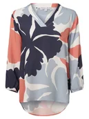 Bluzki damskie - Marie Lund Bluzka damska Kobiety wiskoza niebieski|wielokolorowy wzorzysty, 36 - miniaturka - grafika 1