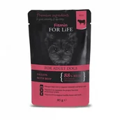 Mokra karma dla psów - Fitmin dog For Life adult beef in gravy 85g - miniaturka - grafika 1