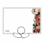 Cenówki - Cenówki Laminowane Białe 65X95 - Mięso 50 Szt. - miniaturka - grafika 1