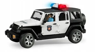 BRUDER 2526 Jeep Wrangler Unlimited Rubicon policyjny z figurką policjanta - Samochody i pojazdy dla dzieci - miniaturka - grafika 1