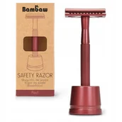 Maszynki do golenia i wkłady - Bambaw, Maszynka do golenia wielorazowa + stojak - miniaturka - grafika 1