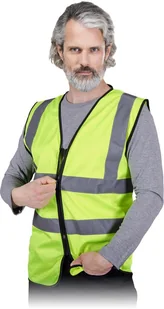 Reis KAMIZELKA OSTRZEGAWCZA L - KOS-MESHZIP YB ab_KOSMESHZIPYBL - Odzież robocza - miniaturka - grafika 1