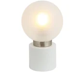Lampy stojące - Globo 21003WN - Lampa stołowa MARKA 1xE14/25W/230V biała - miniaturka - grafika 1