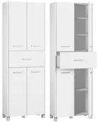 Szafki łazienkowe - Słupek Łazienkowy Z Szufladą Biały Akwa 60DK-SZ_DK - miniaturka - grafika 1