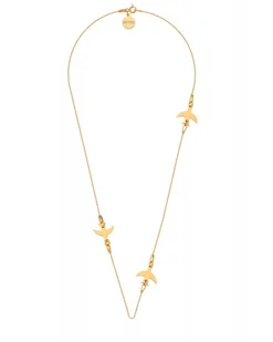 Złoty naszyjnik z jaskółkami - Naszyjniki - miniaturka - grafika 1