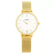 Zegarki damskie - Złoty damski zegarek z bransoleta mesh PACIFICX6172-03 - miniaturka - grafika 1