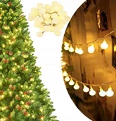 Girlandy - Girlanda Lampki Światełka Świeta Na Choinkę 15m 50szt Wodoodporne IP44 - miniaturka - grafika 1