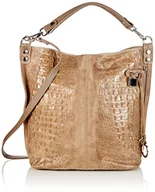 Torebki damskie - usha BLACK LABEL Damska torebka na zakupy ze skóry, beżowa, beżowy - miniaturka - grafika 1