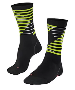 FALKE Uniseks Skarpety kolarskie BC Impulse Stripe U SO Oddychający I Szybkoschnący przeciw pęcherzom z podszewką 1 Para, Czarny (Black 3000), 46-48 - Skarpetki damskie - miniaturka - grafika 1