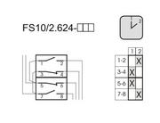 Inne akcesoria elektryczne - Spamel SP.INW. Łącznik krzywkowy sterowniczy 16A, 2-biegunowy 1-2 przełącznik obwodów, D22 FS10-2.624\D22 - miniaturka - grafika 1
