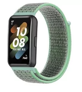 Opaska Pasek Bransoleta Nylon Huawei Band 7 Miętowa - Akcesoria do smartwatchy - miniaturka - grafika 1