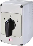 Wyłączniki światła i elektryczne - ETI polam Łącznik krzywkowy 1-0-2 3P 3P 32A /w obudowie/ ETICAM CS 32 53 PNG 004773198 004773198 - miniaturka - grafika 1