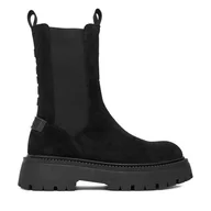 Botki damskie - Sztyblety G-Star Raw EO-YASEMIN-70861S Czarny - miniaturka - grafika 1