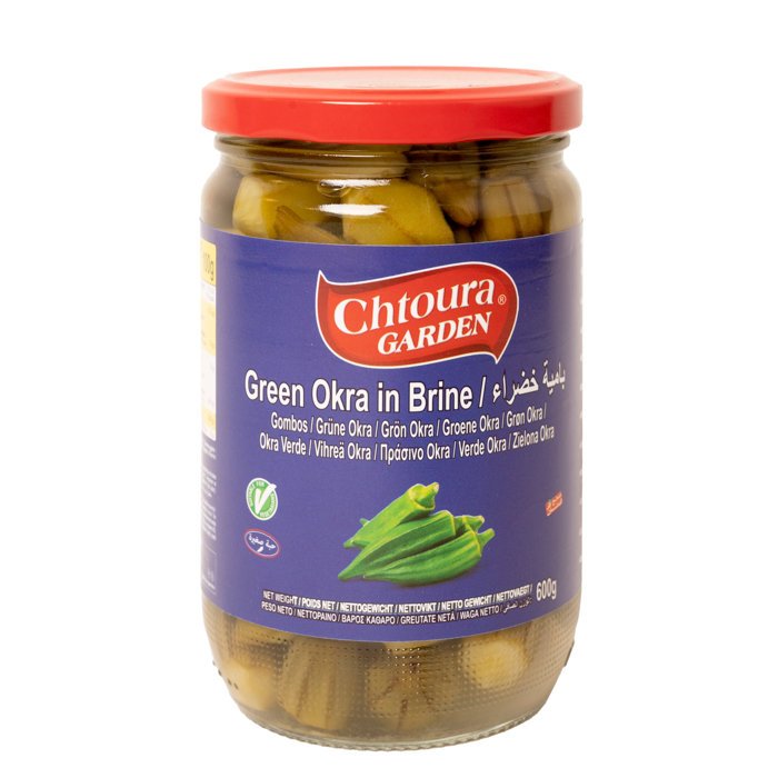 Okra Zielona Gotowana w Zalewie 600g Chtoura Garden