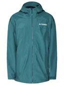 Odzież trekkingowa męska - adidas Kurtka przeciwdeszczowa Terrex Multi 2L RAIN.RDY JL9774 Zielony Regular Fit - miniaturka - grafika 1