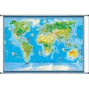 Atlasy i mapy - Świat mapa ścienna dla dzieci - miniaturka - grafika 1