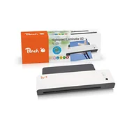 Laminatory - Peach PL125A laminator DIN-A3 z 25 foliami do laminowania i zestawem startowym | Szybkie uruchamianie tylko 60 sekund vs. 3-5 min. | 1,5 folii A3 na minutę / 3 razy szybciej niż dotychczas typowe - miniaturka - grafika 1
