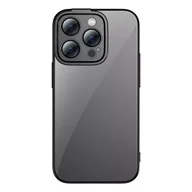 Etui i futerały do telefonów - Zestaw ochronny Baseus Glitter przeźroczyste etui i szkło hartowane do iPhone 14 Pro Max (czarny) - miniaturka - grafika 1