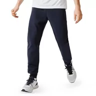 Spodnie sportowe męskie - Spodnie Lacoste Mesh Panels Tracksuit XH9559-423 - granatowe - miniaturka - grafika 1