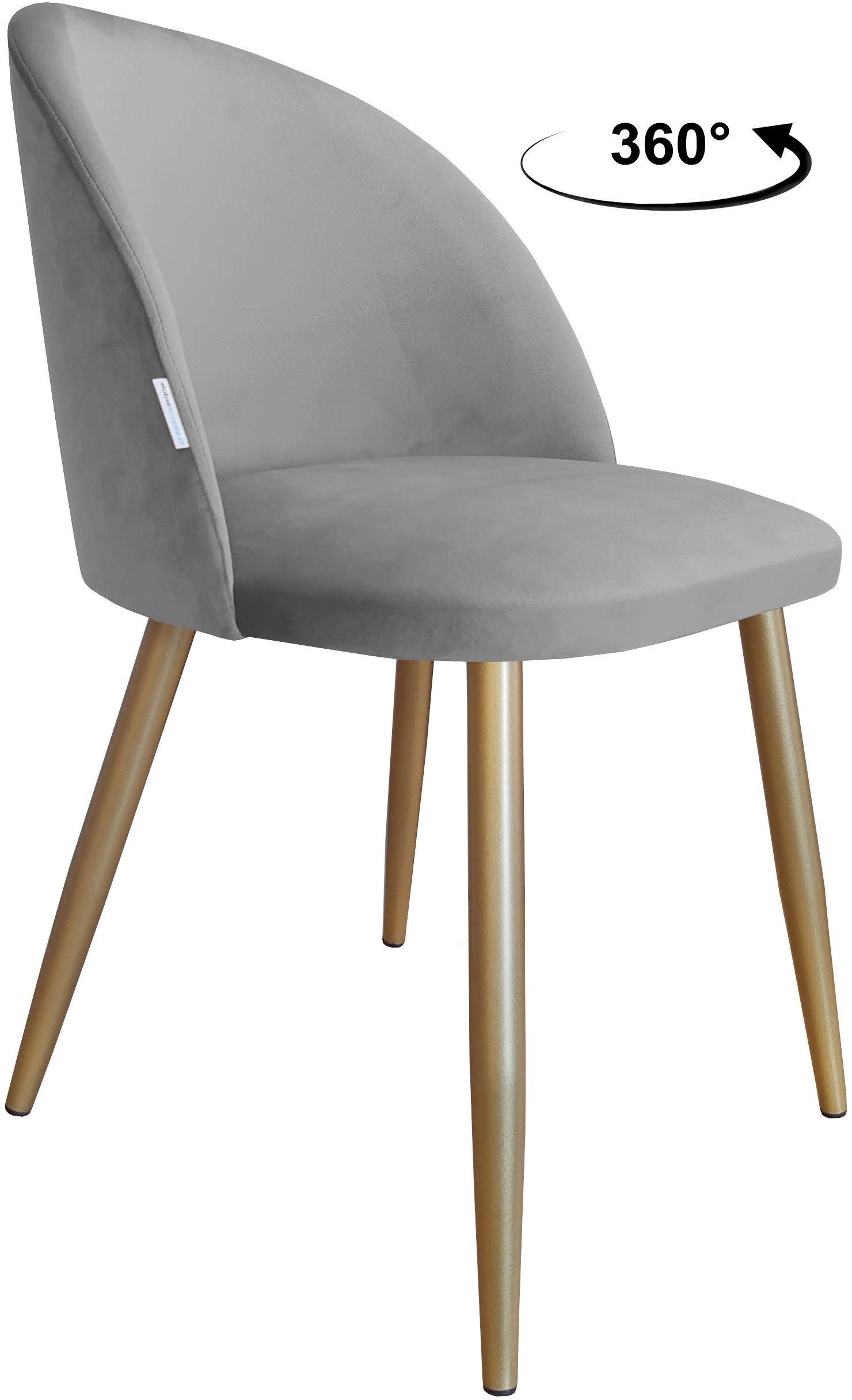 Krzesło obrotowe Colin podstawa złota MG17