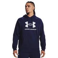 Bluzy sportowe męskie - Bluza fitness męska UNDER ARMOUR Rival Fleece Logo Hoodie z kapturem - miniaturka - grafika 1
