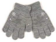 Rękawiczki dla dzieci - YO! rękawiczki 5-palcowe akrylowe 18cm 140 146 152 - miniaturka - grafika 1