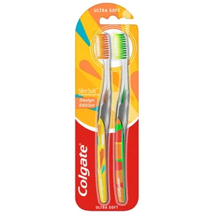 Colgate Miękka szczoteczka do zębów Slim Soft Design Edition Dwupak 2 sztuki - Szczoteczki do zębów - miniaturka - grafika 2
