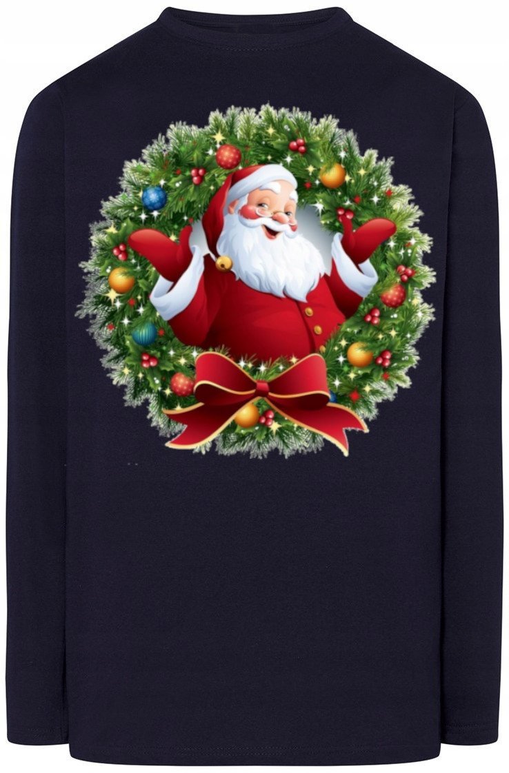 Mikołaj Męska Modna Bluza Longsleeve r.XS