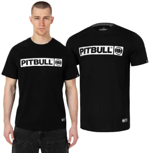 Koszulka Pit Bull Middle Weight 170 Basic Hilltop '24 - Czarna XL - Odzież taktyczna i umundurowanie - miniaturka - grafika 1
