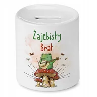 Skarbonki - Skarbonka Dla Brata na Urodziny Imieniny Prezent z Nadrukiem ze Zdjęciem - miniaturka - grafika 1