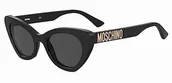 Okulary przeciwsłoneczne - Moschino MOS147/S Okulary Słoneczne Black/Dark Grey 51/20/140 Kobieta - miniaturka - grafika 1