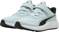 Koszulki i topy damskie - PUMA Unisex Skyrocket 2 Ac+ Ps Sneaker dziecięce, Szklanka morska PUMA czarna prędkość niebieska mięta topi się, 30 EU - miniaturka - grafika 1
