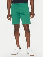 Spodenki męskie - Hechter Paris Szorty materiałowe 26664 151365 Zielony Regular Fit - miniaturka - grafika 1