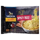 Zupy w płynie - Vegeta Noodles Zupa o smaku wołowiny pikantna 75 g - miniaturka - grafika 1