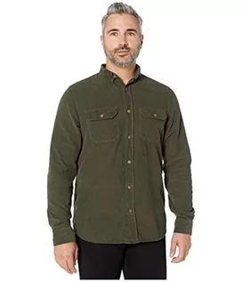 Koszulki męskie - Fjallraven FJÄLLRÄVEN vik Cord Shirt M Long Sleeved T-shirt męski zielony Deep Forest XX-L 82977 - grafika 1