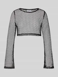 T-shirt krótki melanżowy model ‘DANICA’ - Koszulki i topy damskie - miniaturka - grafika 1