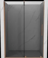 Ścianki i drzwi prysznicowe - Mexen Velar drzwi prysznicowe rozsuwane 160 cm, grafit, miedź szczotkowana - 871-160-000-41-65 - miniaturka - grafika 1