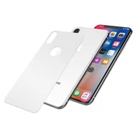 Szkła hartowane na telefon - JCPAL Armor 3D Back Glass Protector iPhone X White - szkło na tył urządzenia JCP3810 - miniaturka - grafika 1