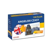 Książki do nauki języka angielskiego - zbiorowe Opracowanie ANGIELSKI 100 FISZEK CZASY - miniaturka - grafika 1