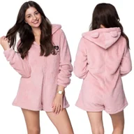 Piżamy damskie - PIŻAMA ONESIE Kigurumi Kombinezon Przebranie Kostium MIŚ BRUDNY RÓŻ [ONESIE13] - miniaturka - grafika 1